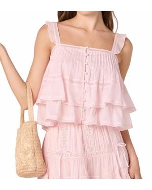 Astr Babydoll Top - Pink