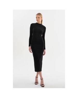 Lamarque Mirella Knit Maxi Dress - Black