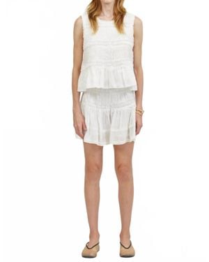 a.ren Phoebe Sleeveless Top - White