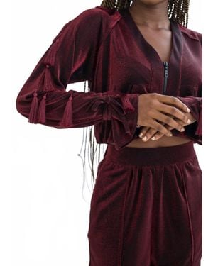 Koy & Victoria Vix Tassel Jacket - Red
