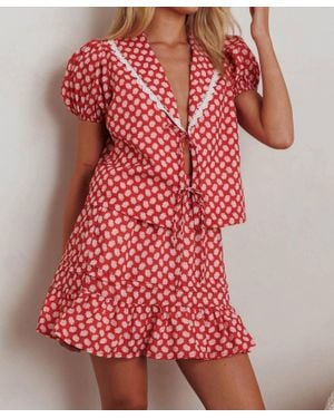 One And Only Collective Jorina Skirt - Red