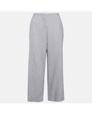 Sonia Rykiel Striped Cotton Pants - Gray