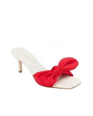 Matisse Uptown Bow Heeled Sandals - Red