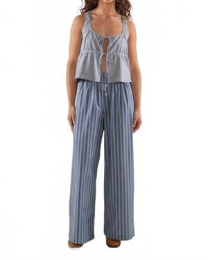 NVLT Rio Stripe Boxer Pants - Blue