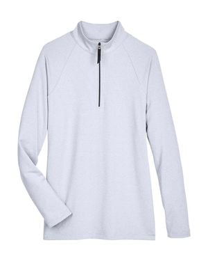 Devon & Jones Crownlux Performanceclubhouse Micro-Stripe Quarter-Zip Pullover - Blue