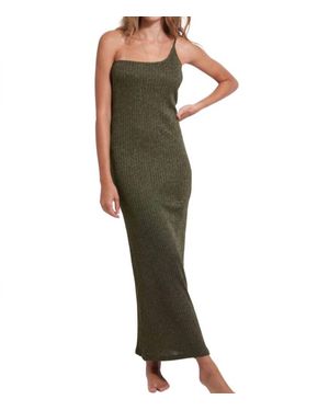 Beliza Kat Chain Long Dress - Green