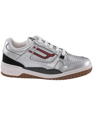Bally Laminated Kuba Champion Calf Leather Low-Top Sneakers - Gray