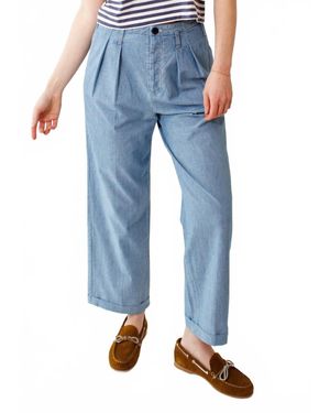 The Great Relaxed Mid-Rise Fit Tour Trouser - Blue