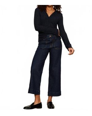 Sanctuary Juno Textured Button Front Blouse - Blue