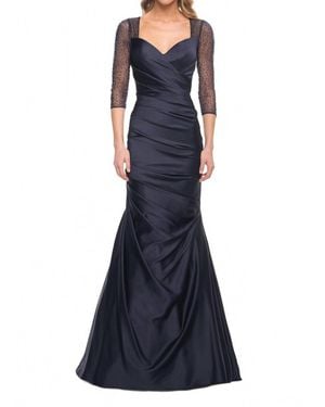 La Femme Evening Dress - Blue