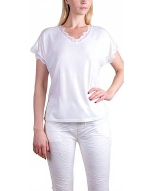 Gigi Moda Splendore Short Sleeve Tee - White