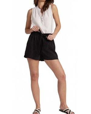 Bella Dahl Kayla Ruffle Waist Shorts - Black