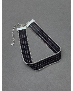 Lucky Brand Chain Trim Choker - Gray