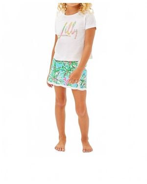 Lilly Pulitzer Girl's Mini Rally Tee - Blue
