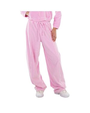 T By Alexander Wang Articulated Velour Track Pants - Pink