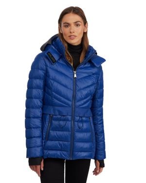 Pajar Bailey Packable Lightweight Puffer Thinsulate With Detachable Hood - Blue