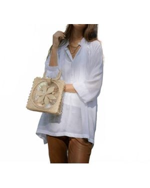 Guadalupe Tatiana Button Down Shirt - Purple