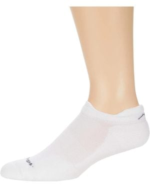 Darn Tough Run Tab Socks Merino Wool Cushion No Show Gbo2407 - White