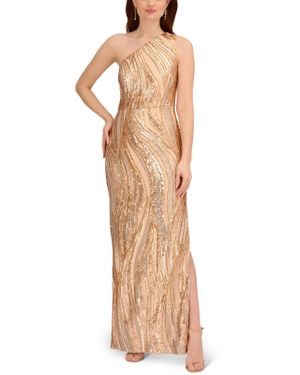 Adrianna papell orchestral opening maxi dress sale