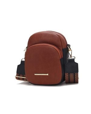MKF Rachel Sleek Crossbody Bag By Mia K - Brown