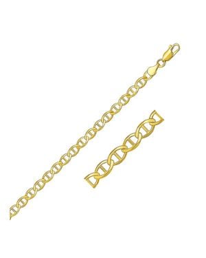 Yellow Gold 10K Mariner Link Bracelet (4.50 Mm) - Metallic