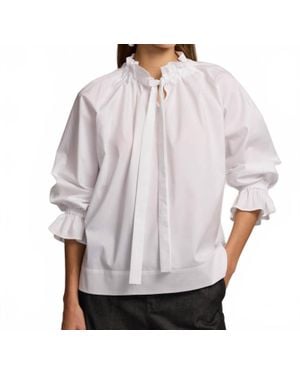 Hinson Wu Alina Long Sleeve Blouse - Gray