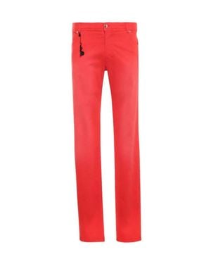 Marco Pescarolo Bull Five Pocket Jeans - Red