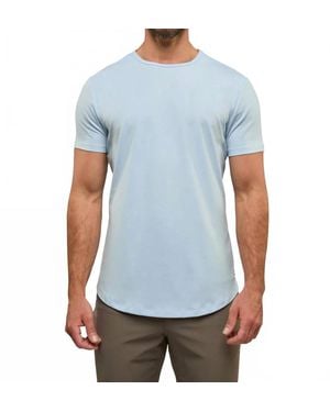 Cuts Ao Curve-Hem Tee - Blue