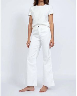 ASKK NY Cropped Brighton Ankle Pants - White