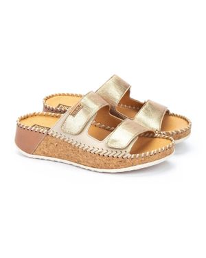Pikolinos Marina Wedge Sandals - Metallic