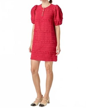 English Factory Mini Dress - Red