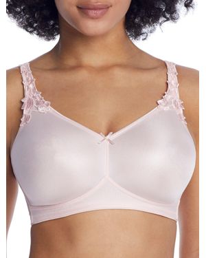 Dominique Jillian Wire-Free Unlined Minimizer Bra - Brown