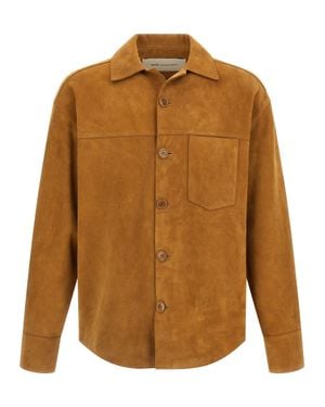Ami Paris Ami De Coeur Overshirt - Brown
