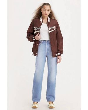 Levi's Ribcage Full Length Straight Jeans - Blue