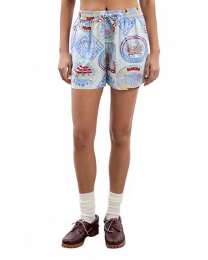 Damson Madder Pull On Shorts - Blue