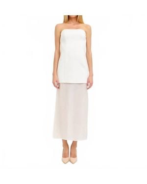 Lena® Contrast Maxi Dress - White