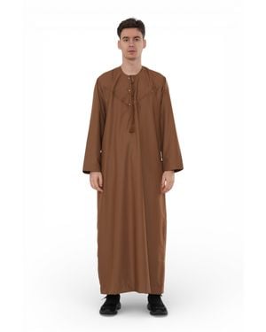 Arabic Thobes Eid Camel Moroccan Jubba Robe Djellaba Ramadan Eid Thobe - Brown