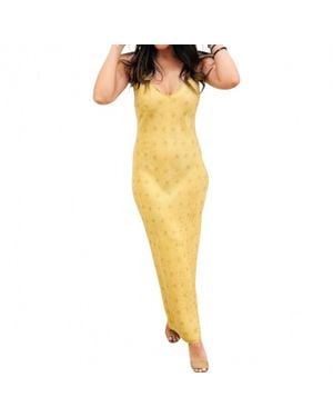 FRAME V-Neck Cami Dress - Yellow