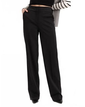 Renuar High Waisted Trouser Pant - Black