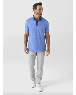 Mizzen+Main Versa Short Sleeve Polo - Blue