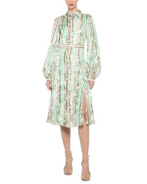 Prabal Gurung Poet Sleeve Shirt Dress - Green