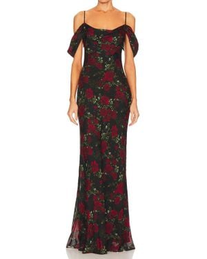 L'Agence Kenna Cowl Neck Dress - Multicolor