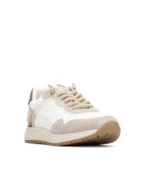 Xti Casual Lace Up Sneakers - Natural