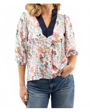Smith & Quinn Eliza Floral Top - Blue