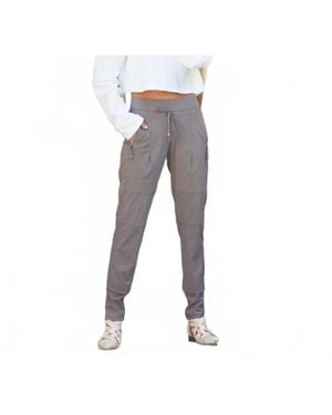 RAFFAELLO ROSSI Candy Drawstring Pant - Gray