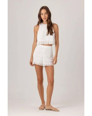 Sundays Lace James Shorts - White
