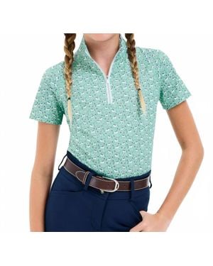 R.J. Classics Girl's Lucy Jr Short Sleeve Schooling Shirt - Blue