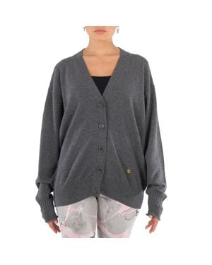 Tシャツ・カットソー STELLA McCARTNEY Burgundy Cotton Cardigan STELLA MCCARTNEY Ribbed organic cotton cardigan | NET-A-PORTER
