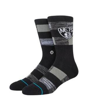 Stance X Nba Cryptic Nets Crew Socks - Black