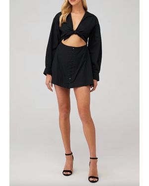For Love & Lemons Jocelyn Mini Dress - Black